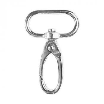 Metall-Karabiner 2,5cm  Breite Silber